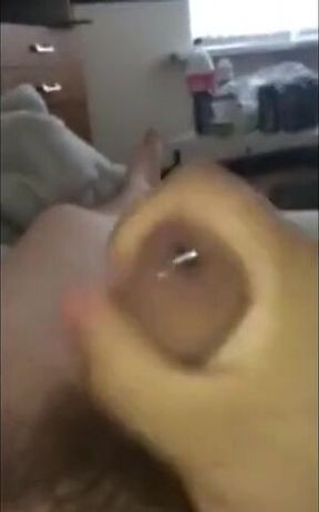 Huge Cum Shot After a Quick Solo Session