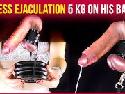 Femdom Milking Gloryhole Torture – 5 KG ON HIS BALLS | Era