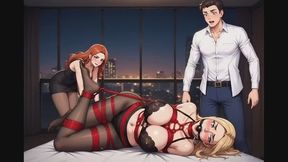 Bondage Confessions #188B: Office Surrender in Ropes and Desire (Animated)