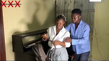 Ghana student love music so follows man home to get her pussy played