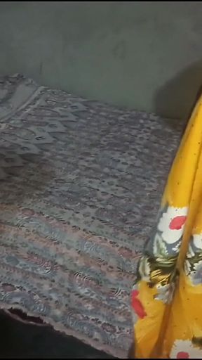 Indian Desi Bhabhi Blowjob Sucking Dick at Night