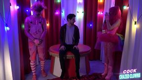 naughty pink cock crazed clowns get anal freaky with marcus quillan