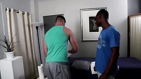 Rough Interracial BBC Massage With Bubble Butt White Boy!!