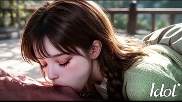 OH I'_M GOING TO CUM SOON... // Virgin wet Korean pussy rubs against my cock and it gets hard [AI]