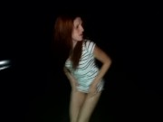 Public desperation pee- lost car keys. redhead freckledred.manyvids.com