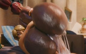 Rigid3d D3d Pixel3d Hot Big-ass Brunette Slut Gets Intense Hardcore Fucking and Swallows Cum