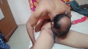 He Licks Her Pussy and Breast in Malayalam Couples