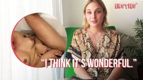 ”Ersties - Bi Sexual Ophelia Masturbates In the Bathtub with a Vibrator”