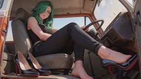 Pedal Pumping Stories #10B: Barefoot Revs in the Old Van (Animated)