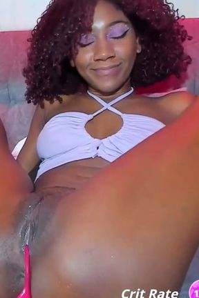 Clitoral Sucking Dildo While Penetrating Her