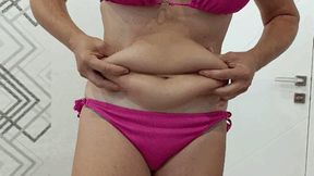 Play with belly rolls and slap 2 bbw
