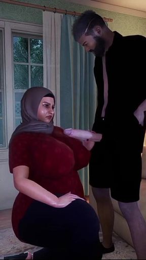Big Tits and Ass Hijab Muslim Opulenza