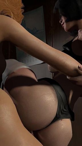 Petite Asian Girl Pounded by a Big Futa Dick