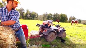 Shake The Snake - Country Teen Barn Orgy Fuck