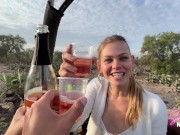 Sammmnextdoor Date Night #05 - Passionate sunrise sex (she swallows) over pyramids in an air balloon