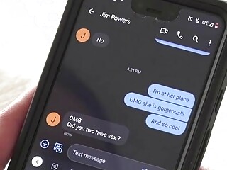 Gorgeous babe lets her shemale date fuck her wet pussy