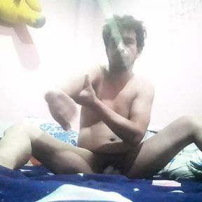 Boy masturbating hard