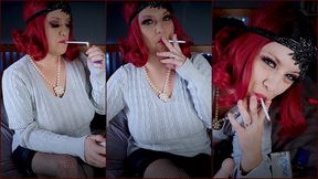 Sweater and A Capri Dildo Blowjob - HD