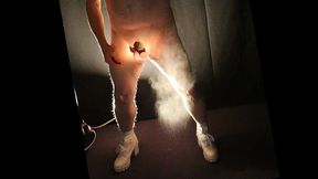 Powder Puff Masturbation with piles of cum shots and angles - very hot!