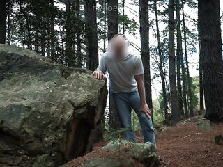 Go wild with the hot stranger in a forest - CUM ON MY FACE