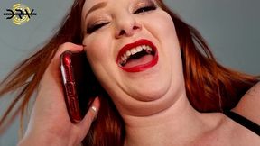 hot redhead cuckwife bull fucked on the phone
