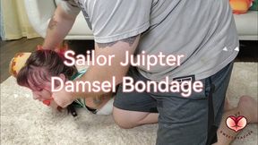 Sailor Juipter Damsel Struggle Double Gagged