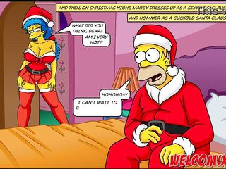 Christmas Present! Giving his wife as a gift to beggars! The Simptoons, Simpsons Manga