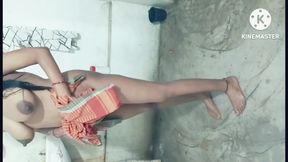 Bathing in Bathroom with Nude Sexy Body