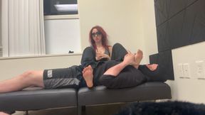 CBT (ball punching) jumping on subs body, impact play + breath play