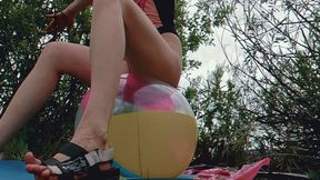 Alla makes S2P tight inflated rare beach ball!!!