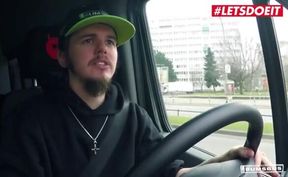Kitty Core's Bold Adventure: German MILF's Steamy Backseat Encounter - LETSDOEIT