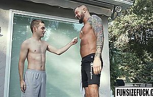 Push up anal sex with Marcus Rivers and Dolf Dietrich