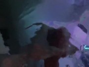 Eric cum under water in pool