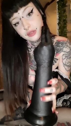 Naughty Maid Uses Fisting Toy and Squirts!