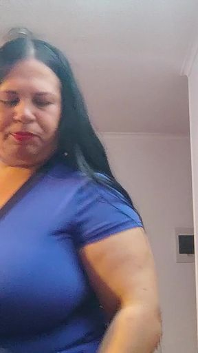 Stepmom BBW Latina Big Tits, Slow Motion Fans Only