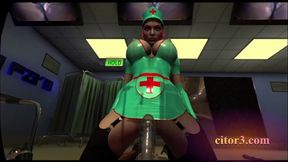 Citor3 3D VR Game latex nurses pump seamen with vacuum bed and pump
