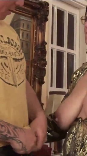 Big Dick Stud Helps Grandma Amanda Satisfy Her Lust (Hey My Grandma Is A Whore)   Clip 1