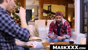 MaskXXX.com - Zack'_s hard dick wanking session after losing a game of poker