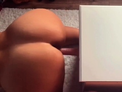 Big-Assed MILF Masturbates with Dildo for Intense Orgasm on