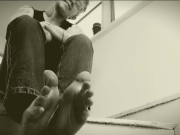 Solo Big Feet Trans Man Giant POV Foot Worship Foot Fetish