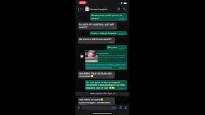 amante da faculdade me mandou o link pelo whatsapp do vídeo que ela postou me fazendo um boquete