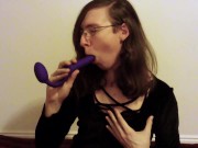 Shy Beginner Plays With Dildo