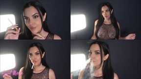 Nose exhales in a sexy see-through bodysuit | Sweet Maria