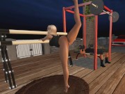 Working Out in Pantyhose