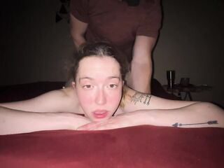 Tractable Floozy Degrades Herself Like A Admirable Angel & Dad Awards Her With Creampie & Squirting