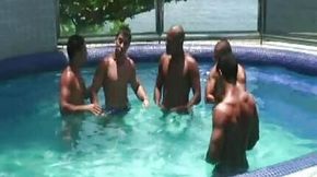 Hot Pool Side Latin Sex Orgy