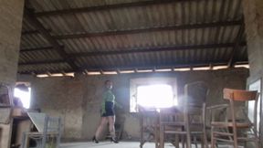 HUMILIATION IN FISHNETS IN AN ABANDONED HOUSE