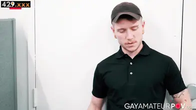 Delivery Guy Gives Customer A Surprise Facial After Fucking Him Hard