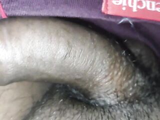 PLAY WITH FASTENED FORESKIN, PEEHOLE AND INSERTING PENIS INTO JOCK TIP