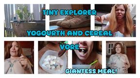 GIANTESS VORE WITH YOGOURTH AND CEREAL